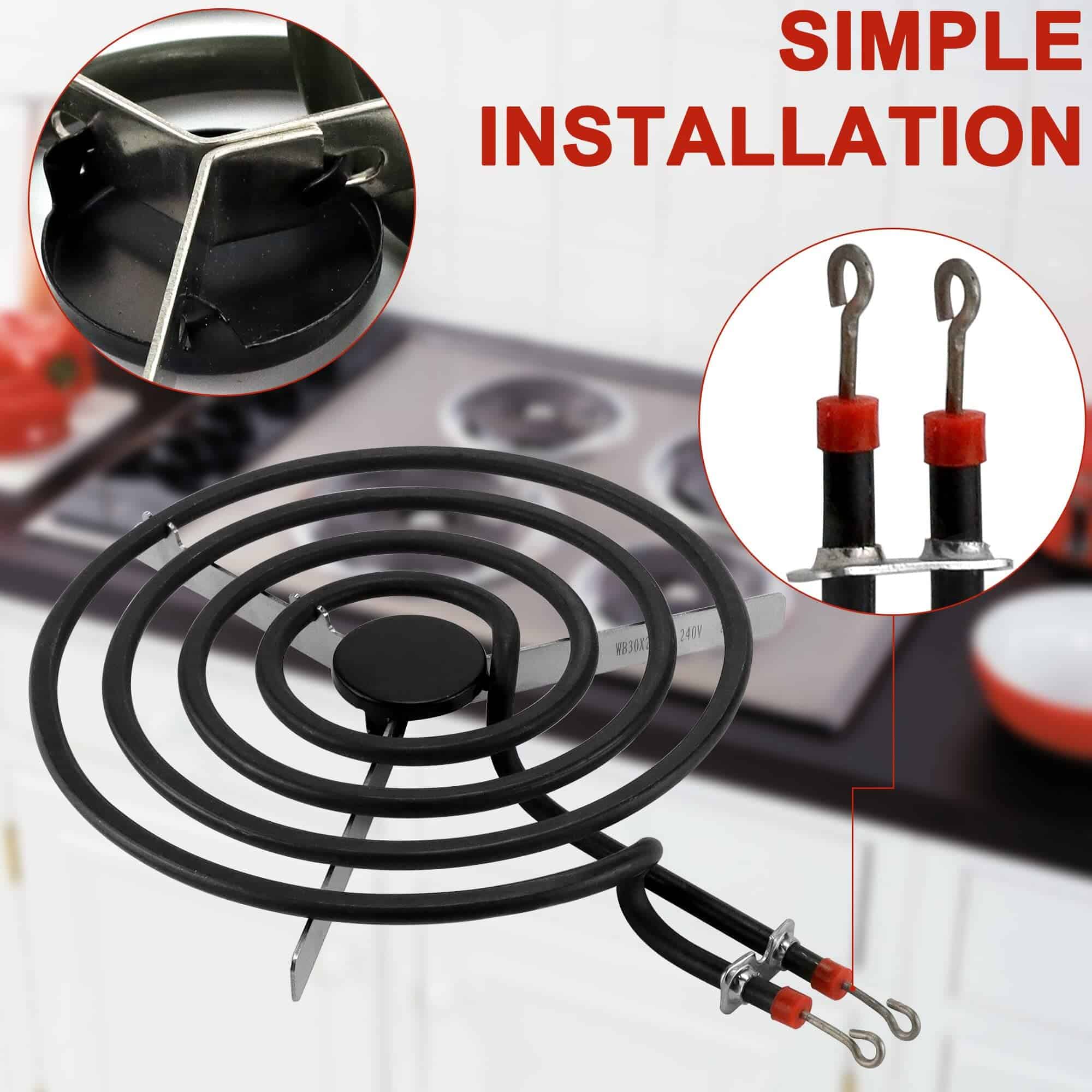 Conjunto de Elemento de Quemador de Rango Eléctrico Romalon - Imagen 7