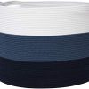 Cesta de cuerda de algodón grande de tamaño máximo de 24" x