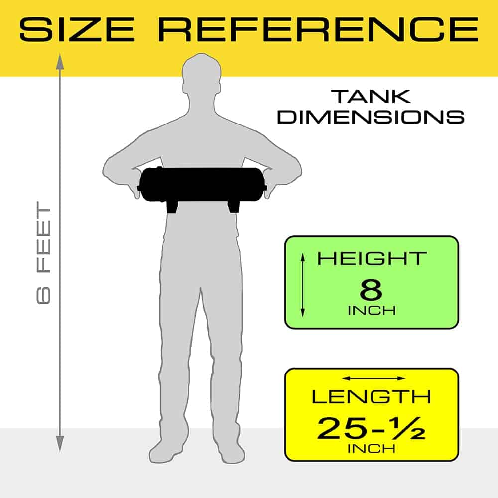 Tanque de aire de aluminio de 3 galones (12 litros) con 6 - Imagen 6