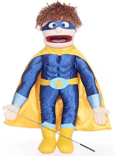 Títere de cuerpo completo de 25" Superhéroe, Niño Durazno,