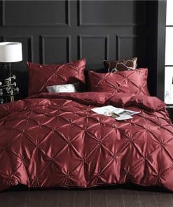 Juego de Funda Nórdica con Pliegues Puntada Abrazadera de