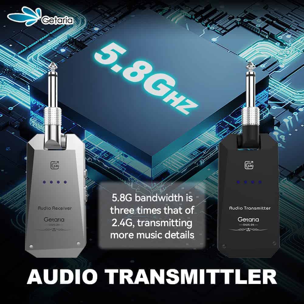Sistema Inalámbrico de Guitarra Getaria 5.8GHz - Set de - Imagen 6