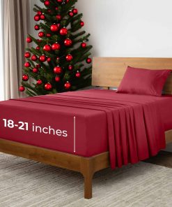 Juego de Sábanas Extra Profundas Mellanni Twin XL -