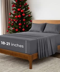 Juegos de sábanas extra profundos King Mellanni - 4 piezas