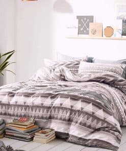 Juego de Funda Nórdica Azteca Moderna a Rayas Étnica Boho