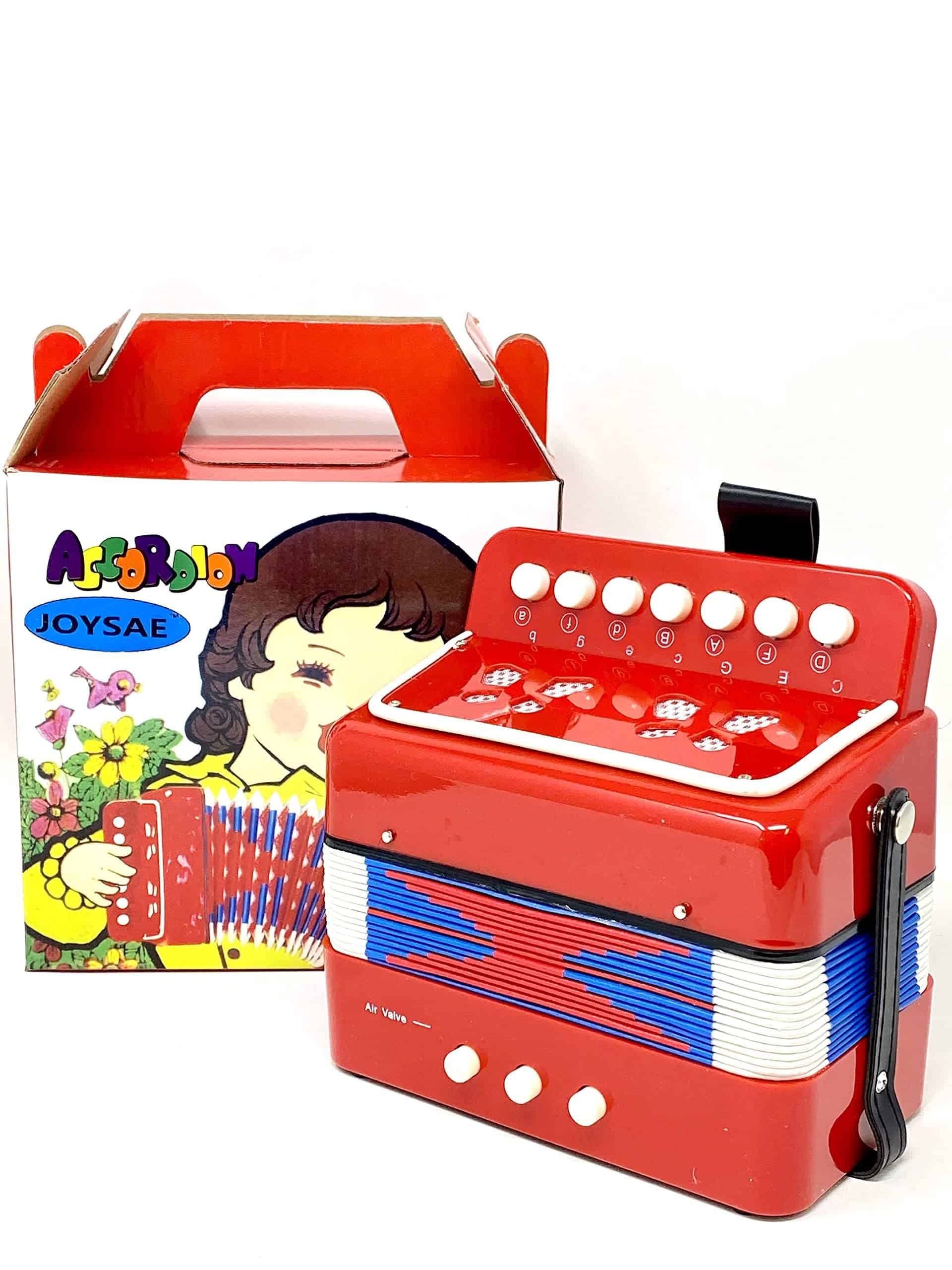 Acordeón de 7 Teclas 2 Bajos para Niños Juguete Musical de - Imagen 7