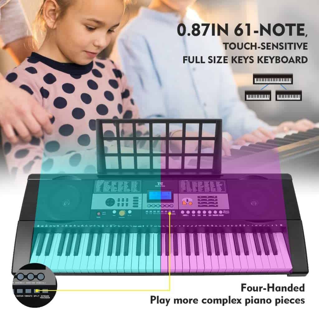 Teclado de piano MUSTAR, 61 teclas Teclado de piano - Imagen 5