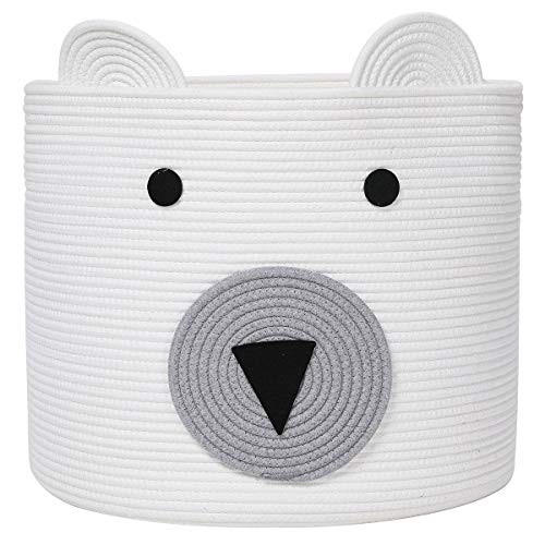 Cesto de Oso, Cesto de Animales, Cesto Grande de Cuerda de