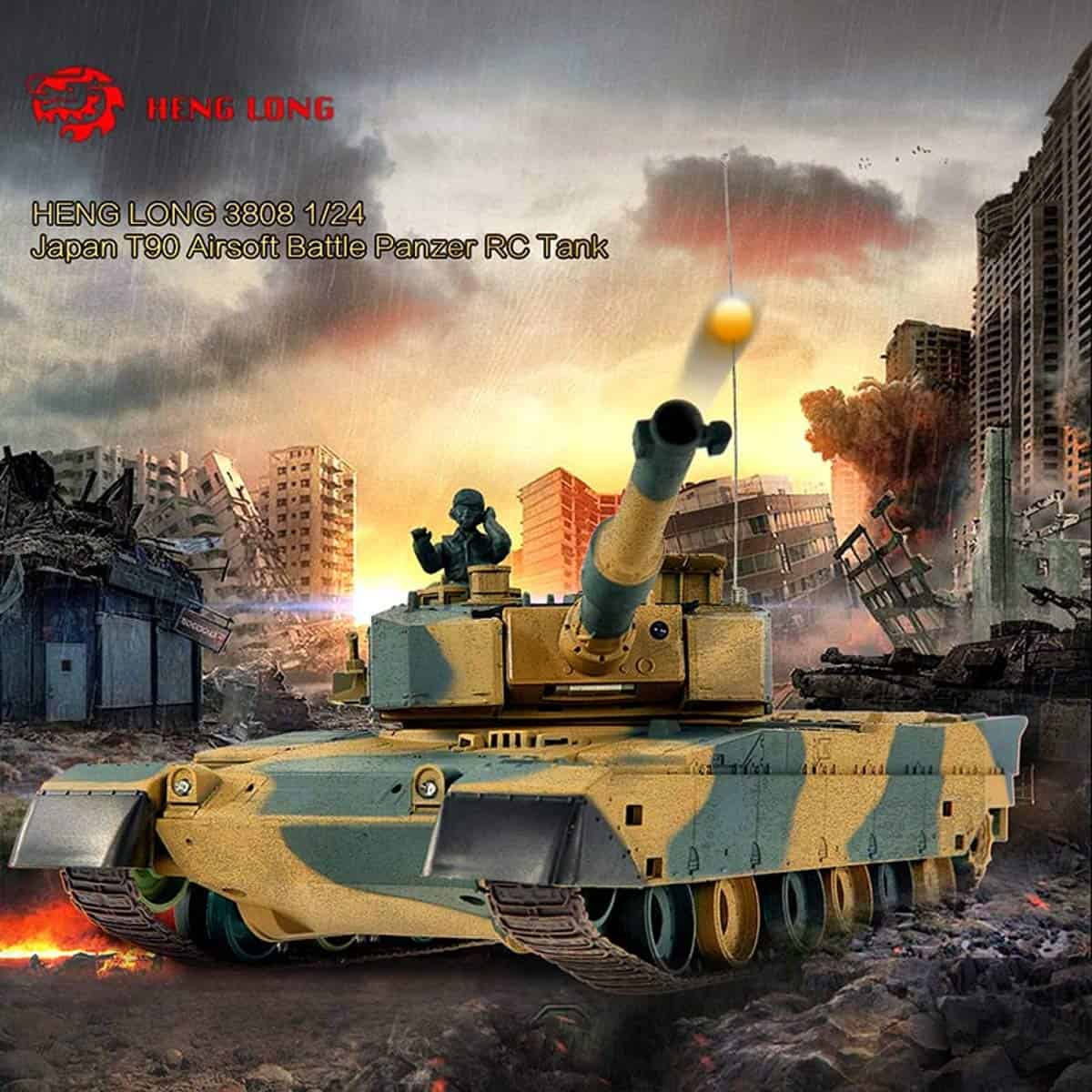 Tanque de Batalla Japonés Tipo 90 POCO DIVO RC Airsoft - Imagen 3