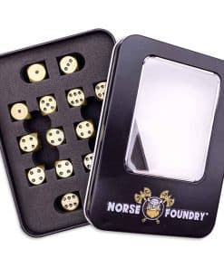 Juego de Dados de Pips de Metal D6 Dead Mans Gold Set de 16
