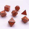 Set de 7 dados de metal completo de la serie Norse Molten