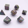 Set de 7 Dados de Metal Completo de la Serie Nórdica