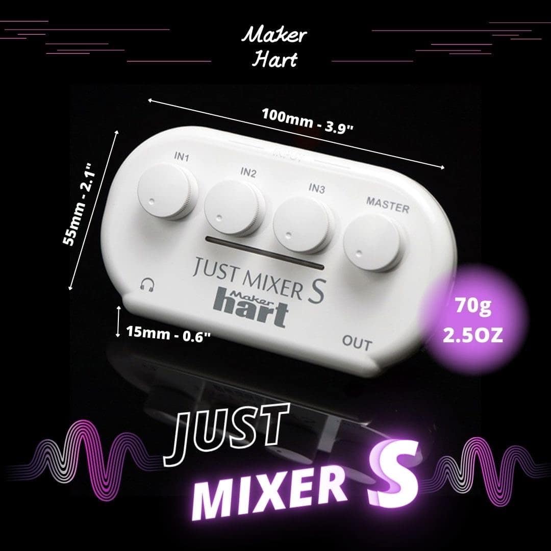 Maker hart JUST Mixer S Mezclador de Audio Mini Portátil de - Imagen 3