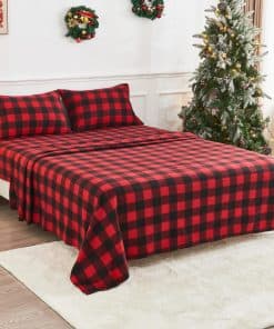 Juego de Sábanas de Felpa Suave para Cama Completa de 4