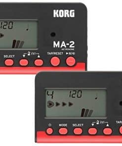 Set de 2 Metrónomos KORG MA-2 Negro y Rojo MA-2-BKRD