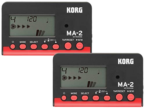 Set de 2 Metrónomos KORG MA-2 Negro y Rojo MA-2-BKRD