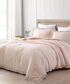 Juego de edredón Chezmoi Collection Nora de -Blush