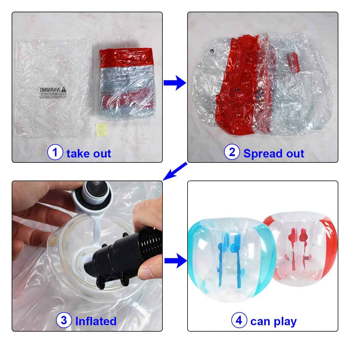 2 Pack Bolas de Parachoques Inflables para Adultos - Imagen 4