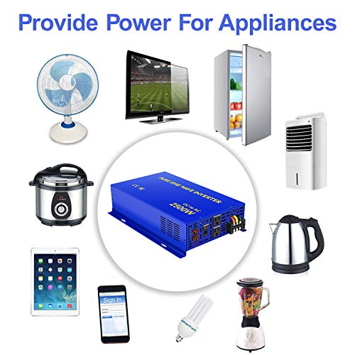 Inversor de Onda Sinusoidal Pura XYZ INVT 2500W 24V a 110v - Imagen 5