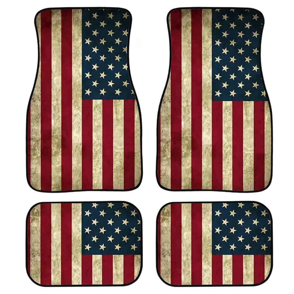 Tapetes de Piso de Coche de Moda de la Bandera Americana