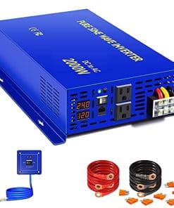 Inversor de Onda Sinusoidal Pura XYZ INVT 2000W 24V DC a AC