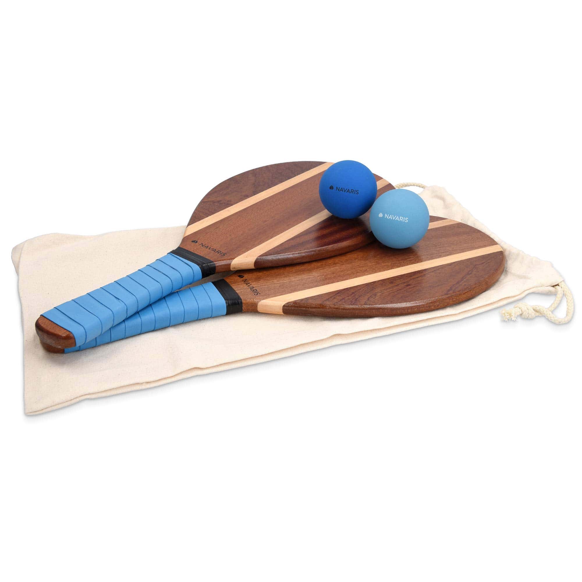 Set de Raquetas de Playa de Madera Navaris - Incluye 2 - Imagen 6