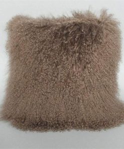 Almohada de Lana de Cordero Mongol Real yingda1992 Cuadrada