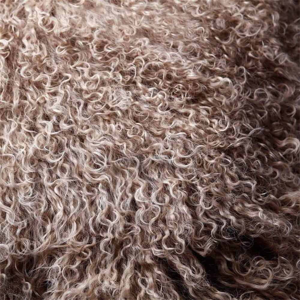 Almohada de Lana de Cordero Mongol Real yingda1992 Cuadrada - Imagen 4