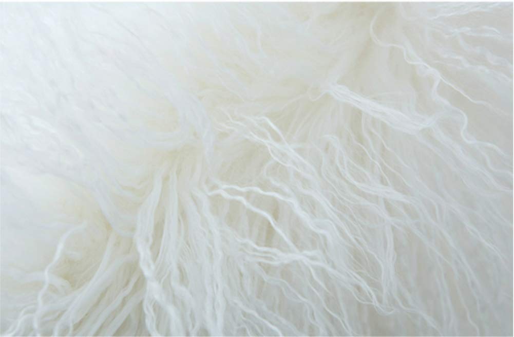 Funda de almohada de piel de cordero mongol suave y - Imagen 6