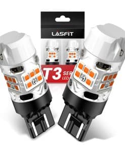 Lámpara LED LASFIT T3 7440 7443 Ámbar 7444NA con Resistor