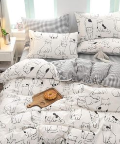 Juego de Funda Nórdica para Niños BlueBlue Cats Full Queen,