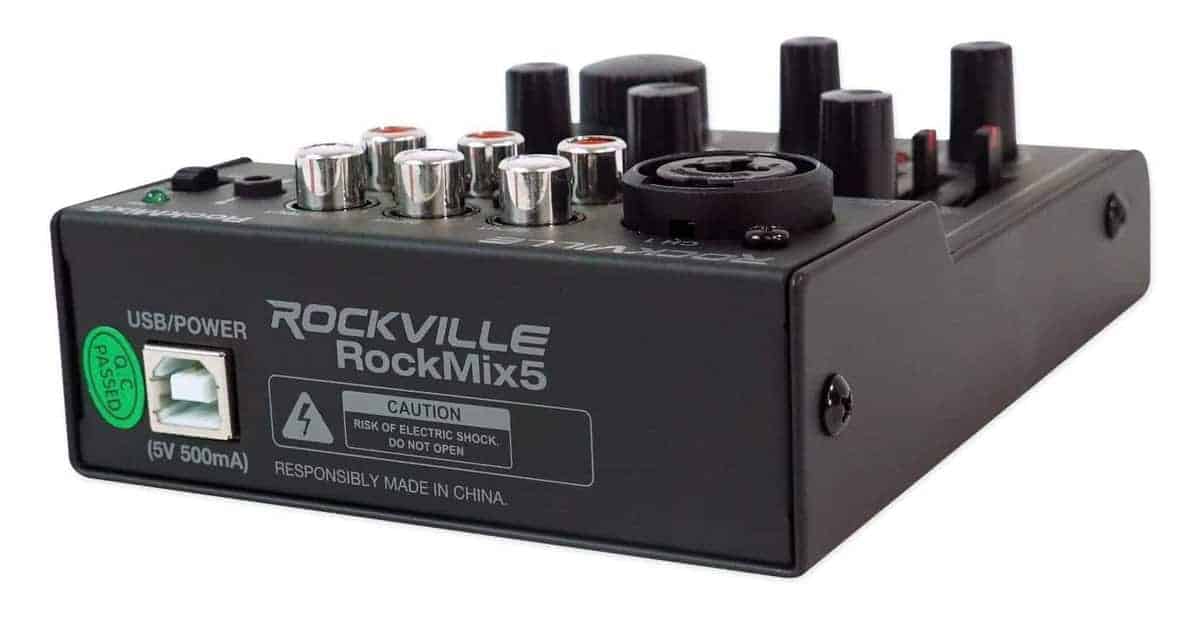 Mezcladora Pro de 5 Canales Rockville RockMix con Interfaz - Imagen 4