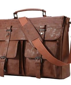 Bolso de Mensajero de Cuero para Hombres, Bolso de Cuero