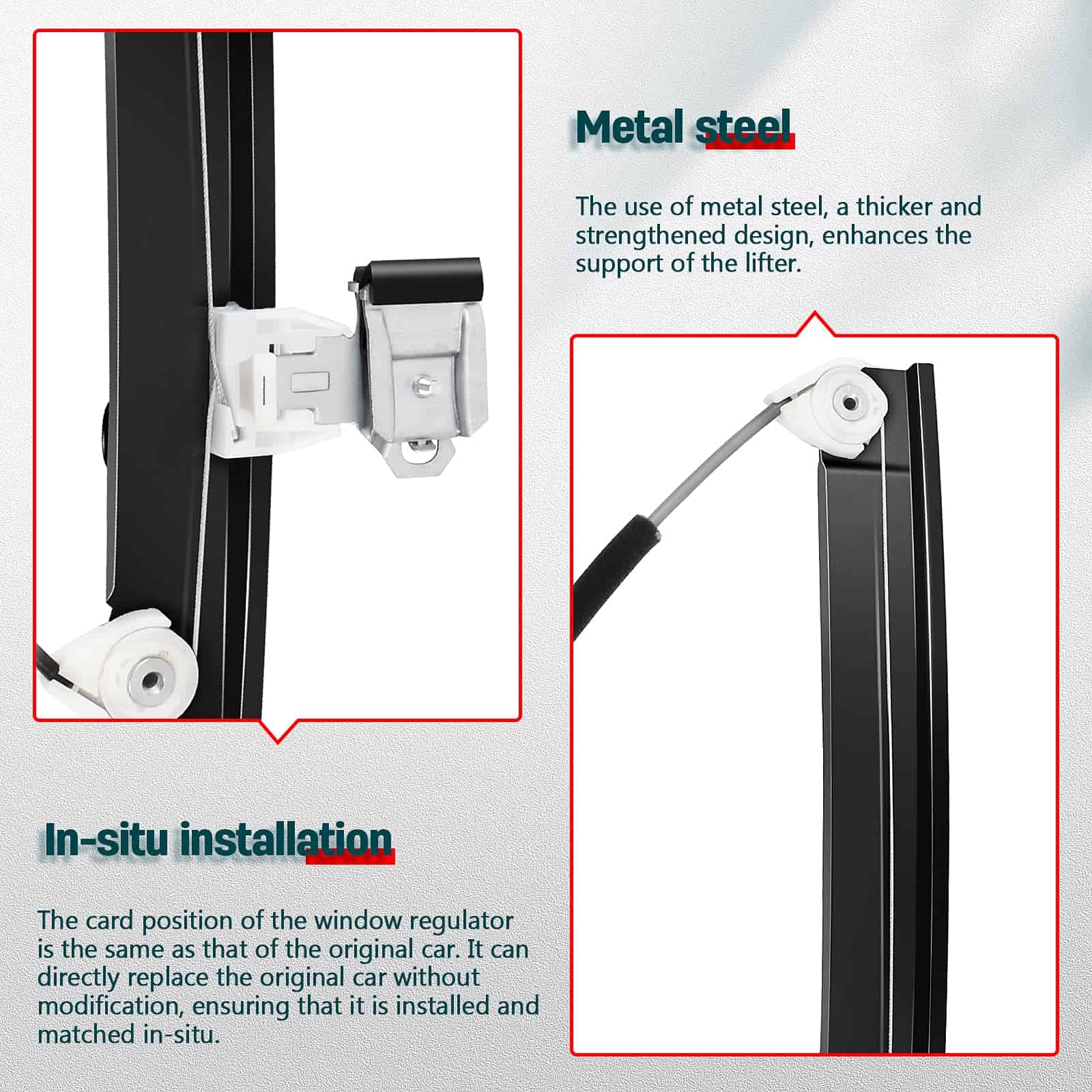 FINDAUTO Regulador de ventana con motor delantero derecho e - Imagen 6