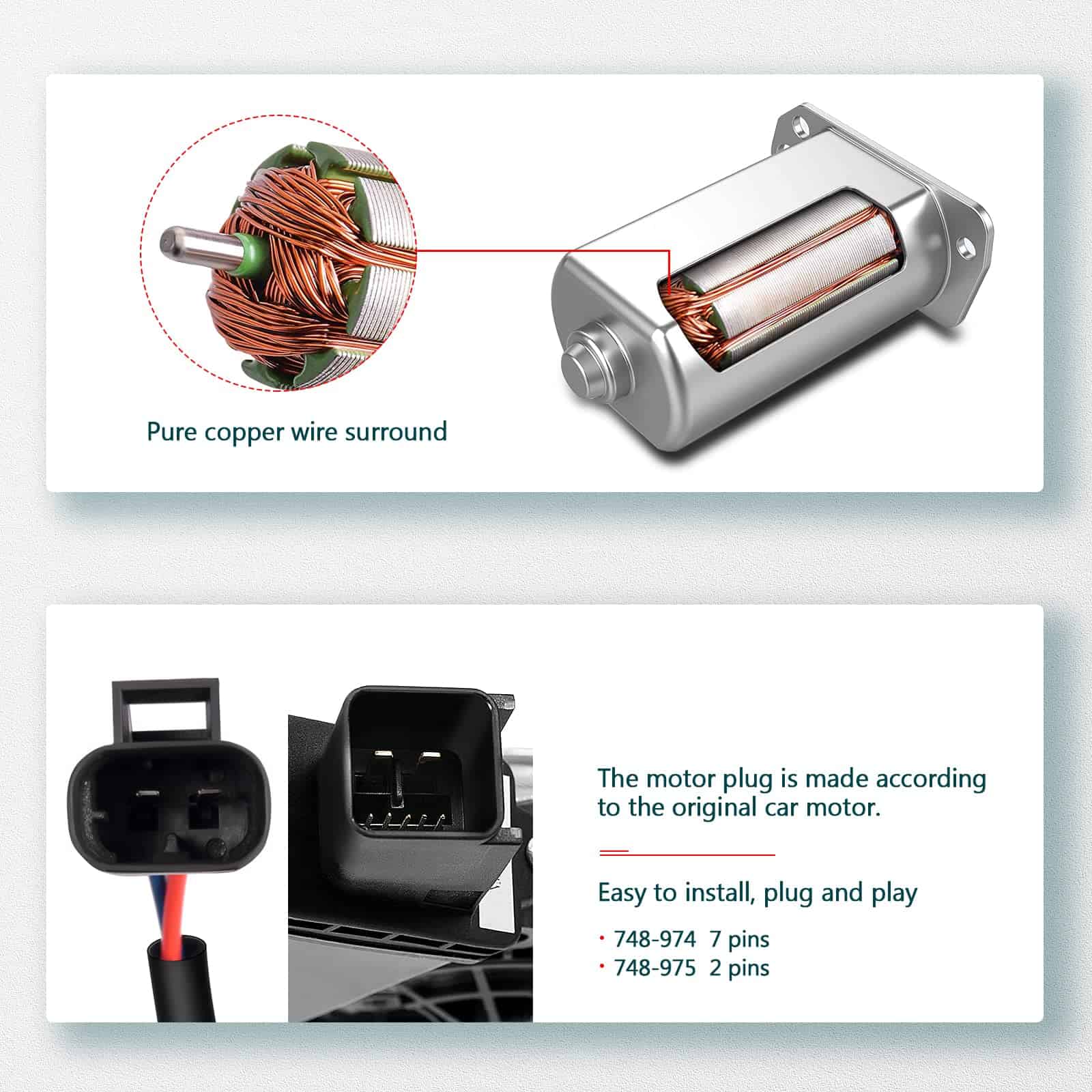 FINDAUTO Regulador de ventana con motor delantero derecho e - Imagen 7