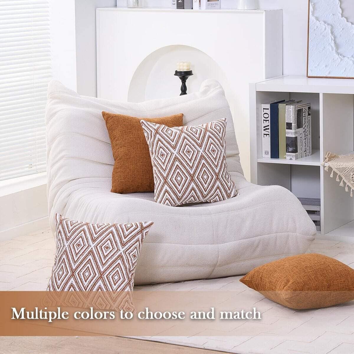 Juego de 4 fundas decorativas para cojines diseñadas - Imagen 7