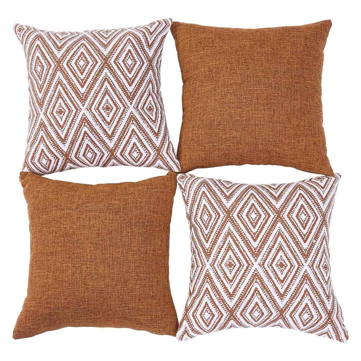 Juego de 4 fundas decorativas para cojines diseñadas - Imagen 3