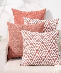 Set de 4 Fundas de Cojín Decorativas de Diseño Geométrico