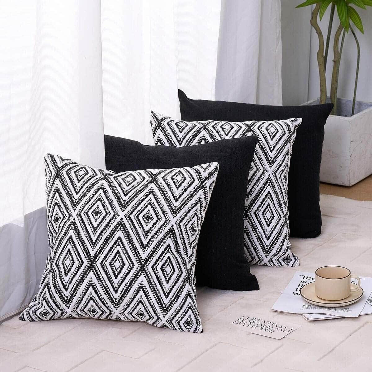 Set de 4 Fundas de Cojín Decorativas HPUK con Diseño - Imagen 8