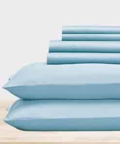 Juego de sábanas California Design Den de 6 -Azul Cielo