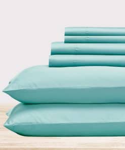 Juego de sábanas California Design Den de 6 -Teal