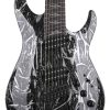 Guitarra eléctrica Schecter C-7 MS Silver Mountain - Negro