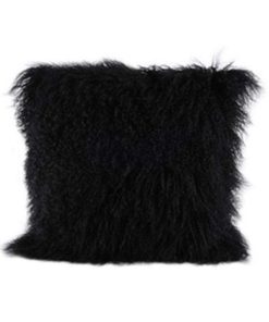 Funda de cojín de piel de cordero mongol yingda1992 100% de