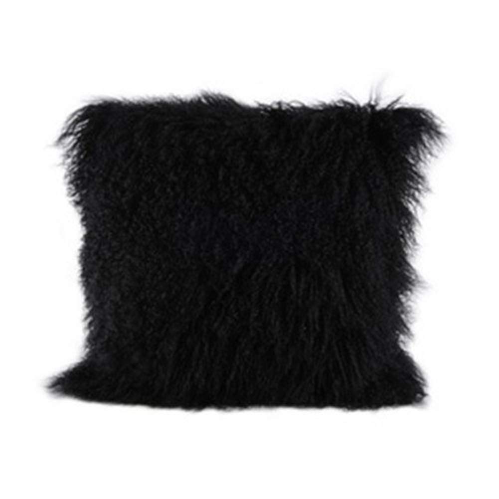 Funda de cojín de piel de cordero mongol yingda1992 100% de