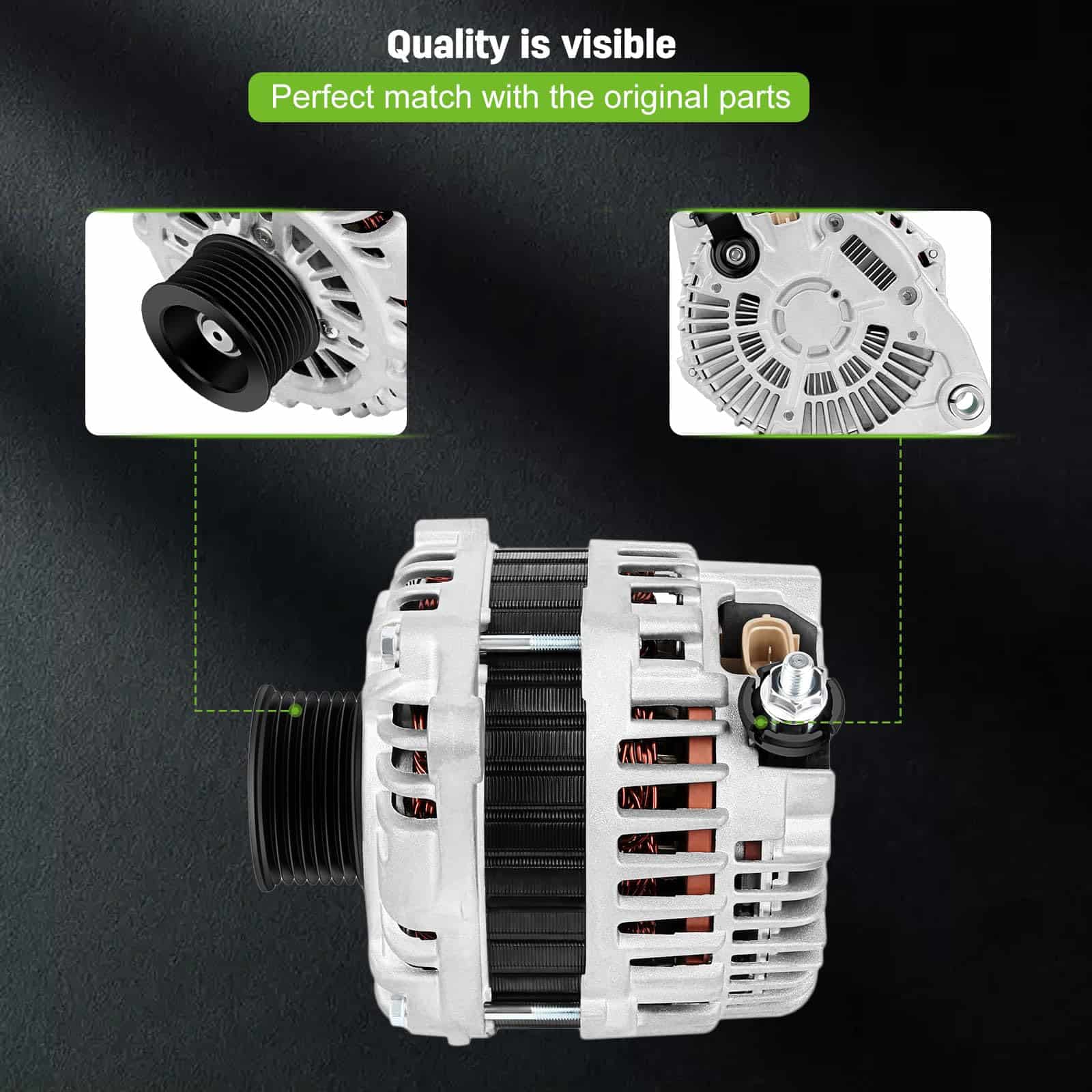 Alternadores SCITOO 11341 11557 Compatibles Con Altima 3.5L - Imagen 4