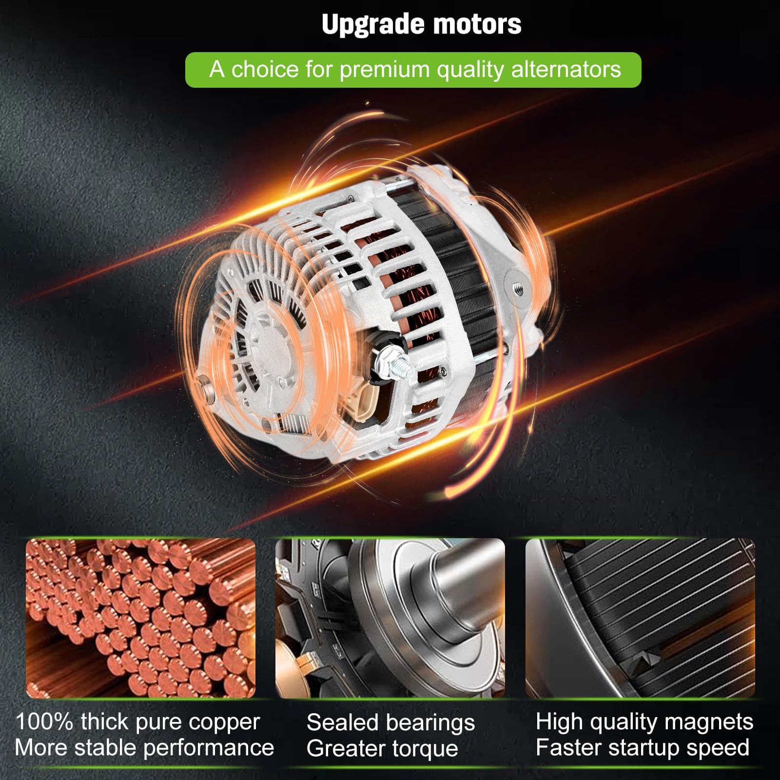 Alternadores SCITOO 11341 11557 Compatibles Con Altima 3.5L - Imagen 5