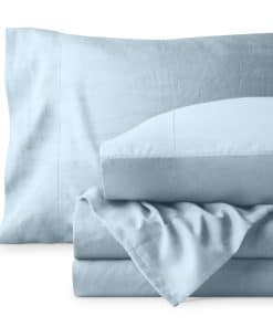 Juego de sábanas Bare Home Queen - Lujo 1800 -Cielo de Veran