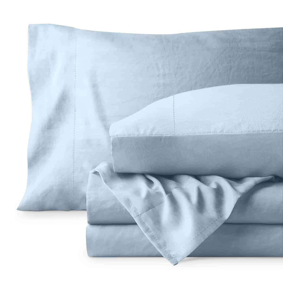 Juego de sábanas Bare Home Queen - Lujo 1800 -Cielo de Veran