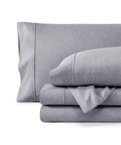 Juego de sábanas Twin Bare Home - -Azul medianoche jaspeado