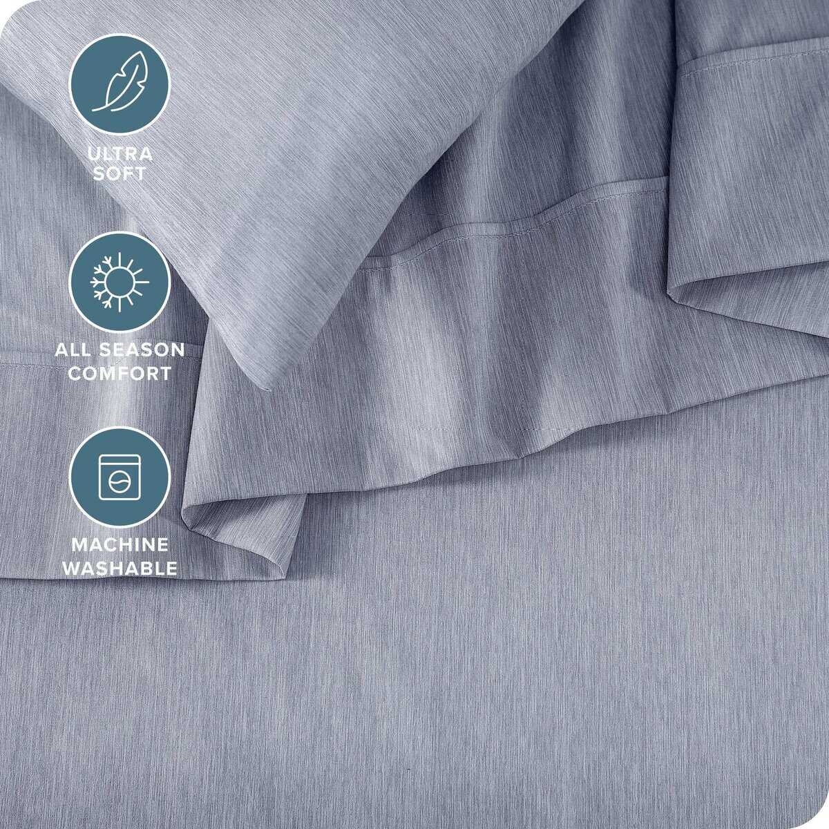 Juego de sábanas Bare Home Twin XL - Tamaño universitario - - Imagen 4